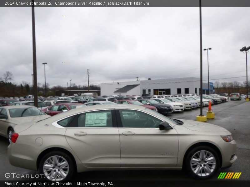 Champagne Silver Metallic / Jet Black/Dark Titanium 2014 Chevrolet Impala LS