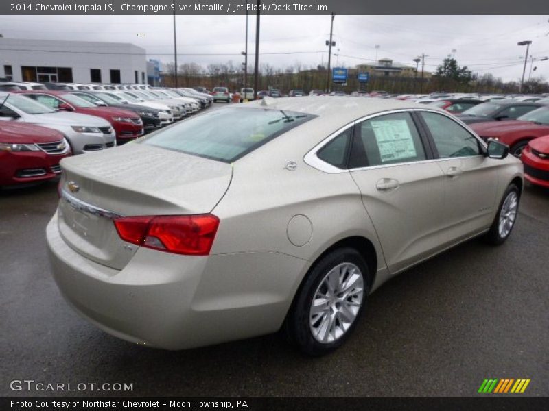 Champagne Silver Metallic / Jet Black/Dark Titanium 2014 Chevrolet Impala LS