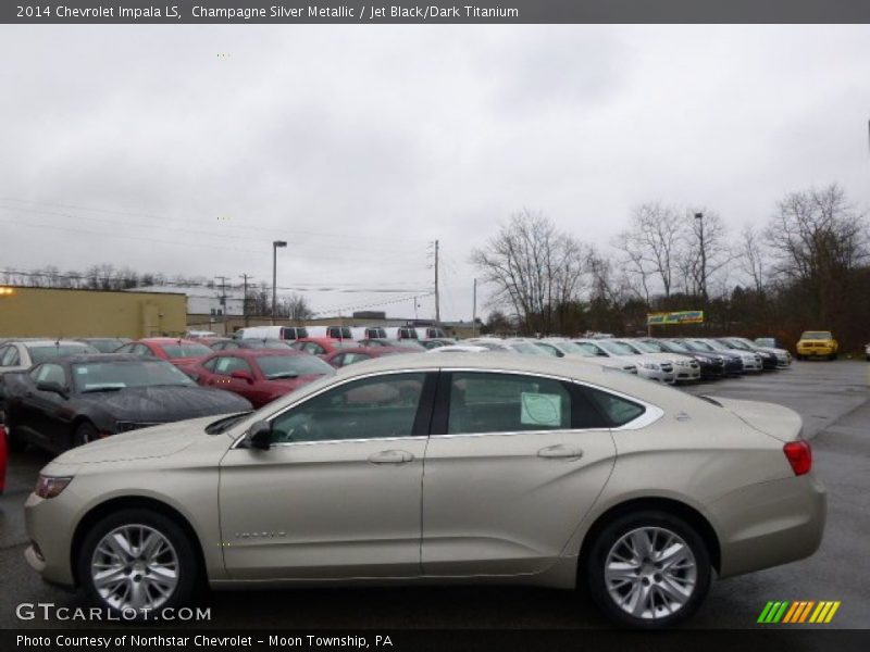 Champagne Silver Metallic / Jet Black/Dark Titanium 2014 Chevrolet Impala LS