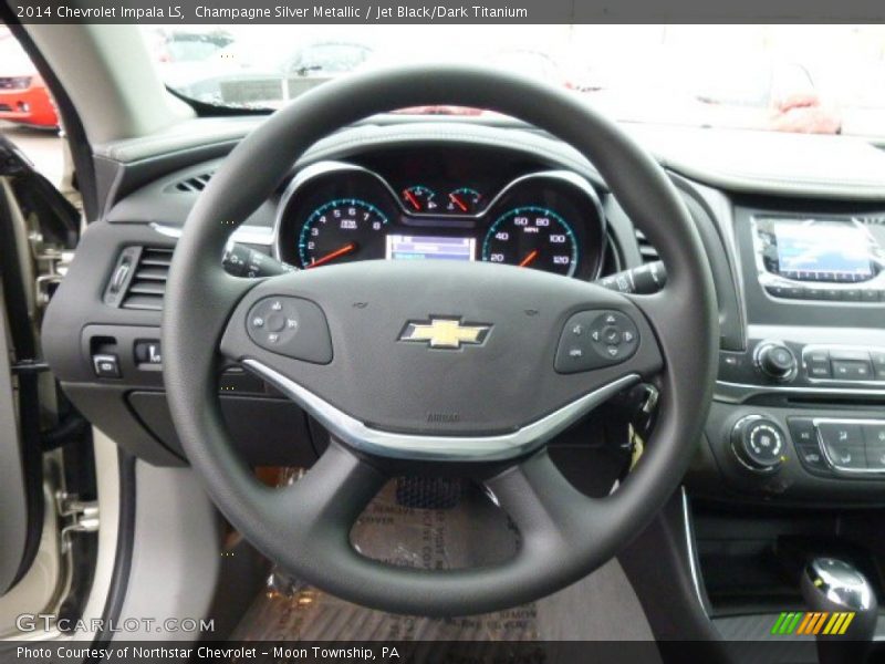 Champagne Silver Metallic / Jet Black/Dark Titanium 2014 Chevrolet Impala LS