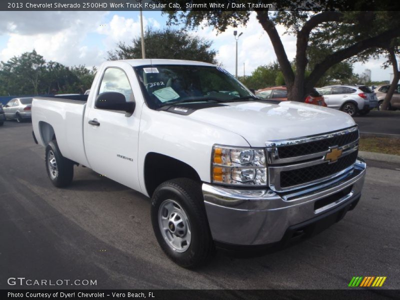 Summit White / Dark Titanium 2013 Chevrolet Silverado 2500HD Work Truck Regular Cab