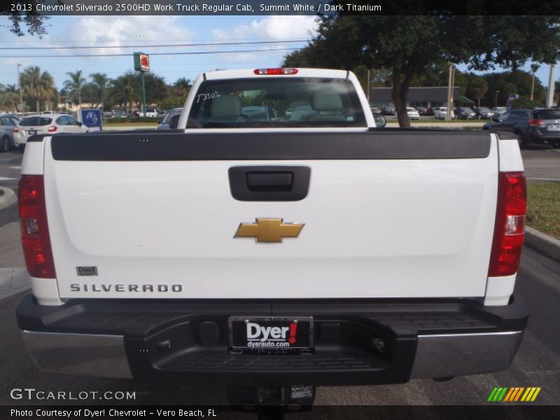 Summit White / Dark Titanium 2013 Chevrolet Silverado 2500HD Work Truck Regular Cab