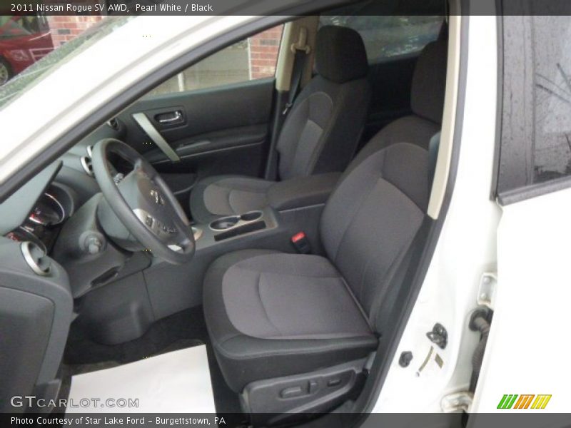 Pearl White / Black 2011 Nissan Rogue SV AWD
