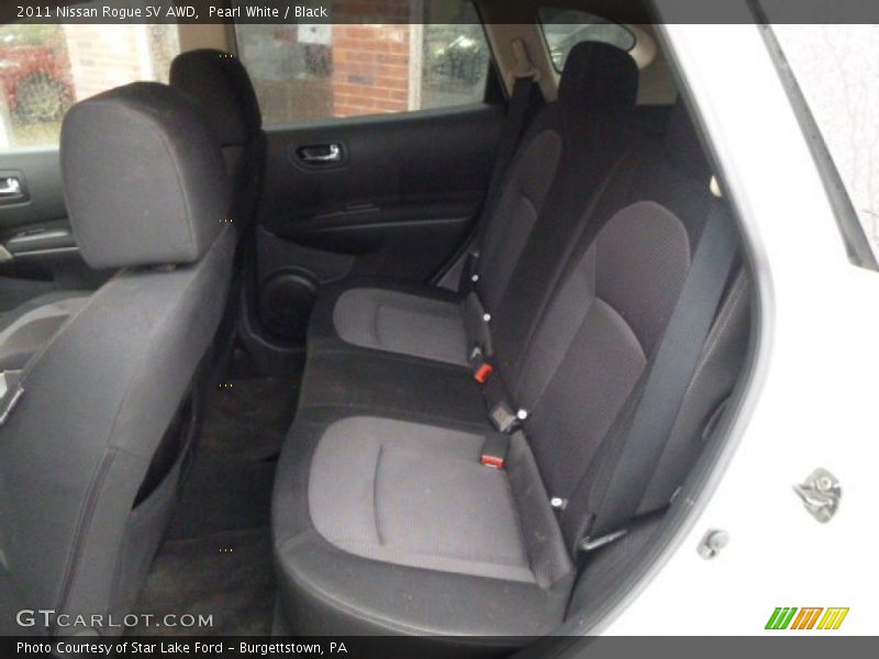 Pearl White / Black 2011 Nissan Rogue SV AWD