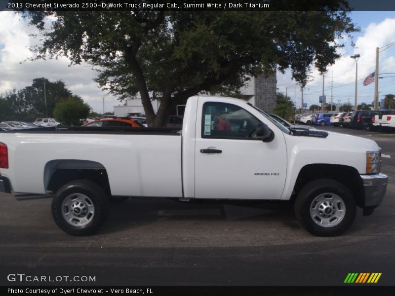 Summit White / Dark Titanium 2013 Chevrolet Silverado 2500HD Work Truck Regular Cab