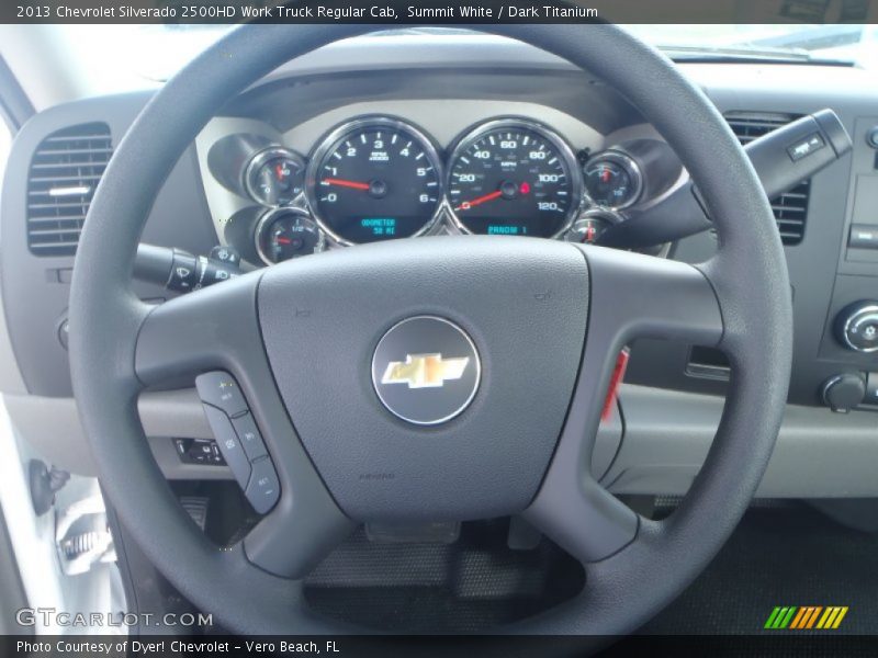 Summit White / Dark Titanium 2013 Chevrolet Silverado 2500HD Work Truck Regular Cab