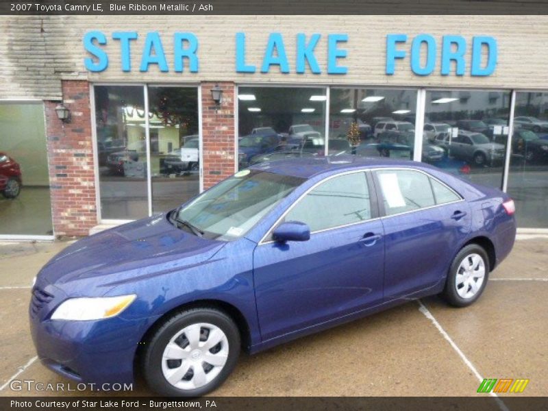 Blue Ribbon Metallic / Ash 2007 Toyota Camry LE