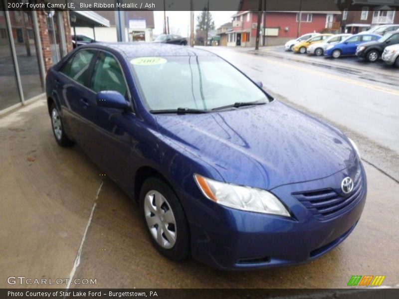 Blue Ribbon Metallic / Ash 2007 Toyota Camry LE