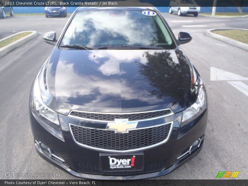 Black Granite Metallic / Jet Black 2013 Chevrolet Cruze LT/RS