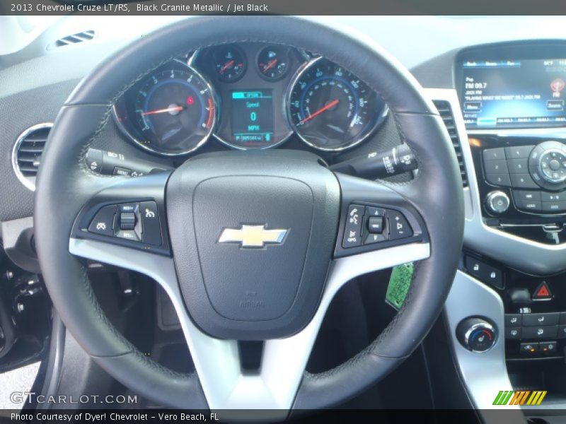 Black Granite Metallic / Jet Black 2013 Chevrolet Cruze LT/RS