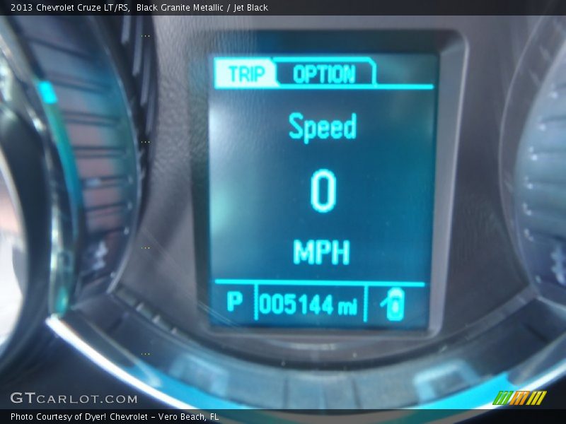 Black Granite Metallic / Jet Black 2013 Chevrolet Cruze LT/RS