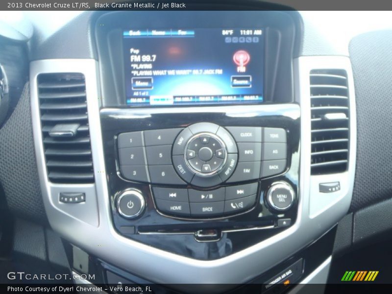 Black Granite Metallic / Jet Black 2013 Chevrolet Cruze LT/RS