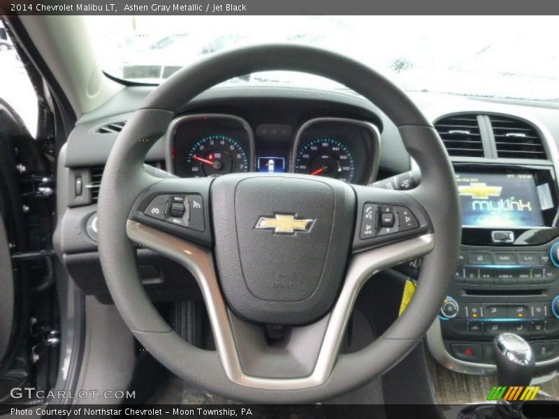 Ashen Gray Metallic / Jet Black 2014 Chevrolet Malibu LT