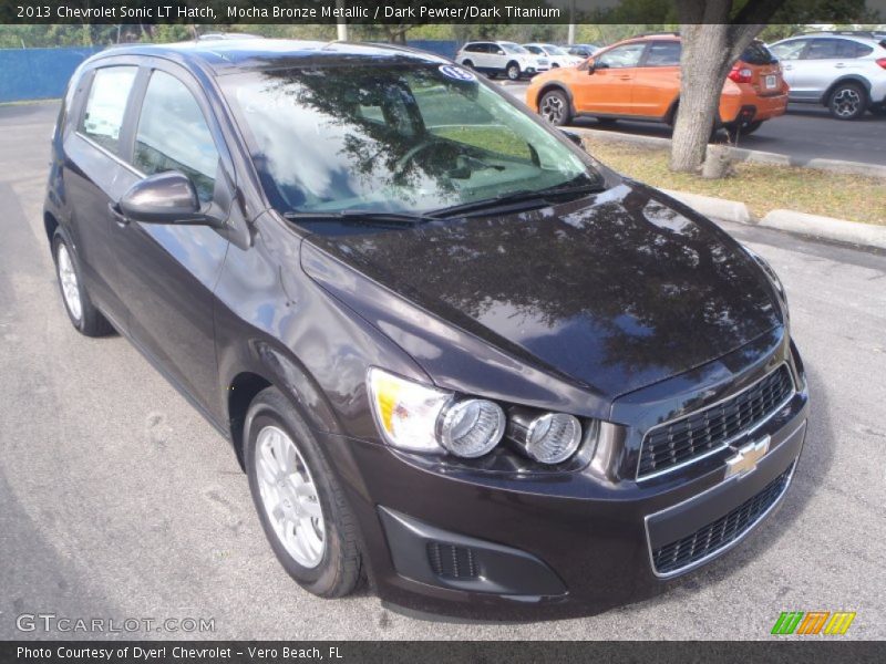 Mocha Bronze Metallic / Dark Pewter/Dark Titanium 2013 Chevrolet Sonic LT Hatch