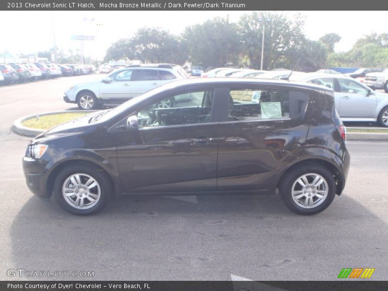 Mocha Bronze Metallic / Dark Pewter/Dark Titanium 2013 Chevrolet Sonic LT Hatch