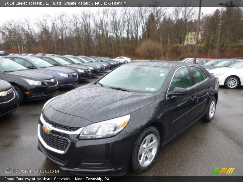 Black Granite Metallic / Jet Black/Titanium 2014 Chevrolet Malibu LS