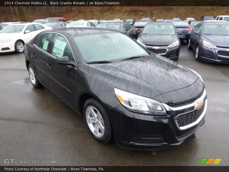 Black Granite Metallic / Jet Black/Titanium 2014 Chevrolet Malibu LS