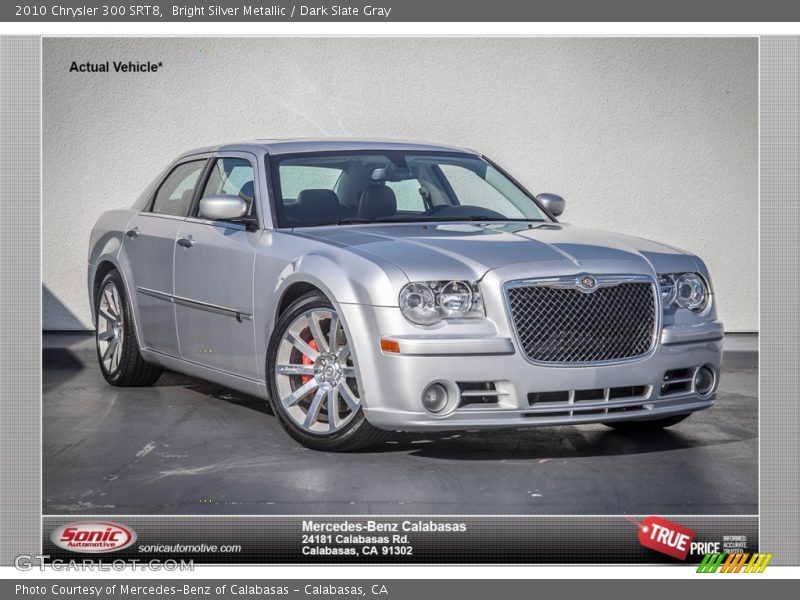 Bright Silver Metallic / Dark Slate Gray 2010 Chrysler 300 SRT8