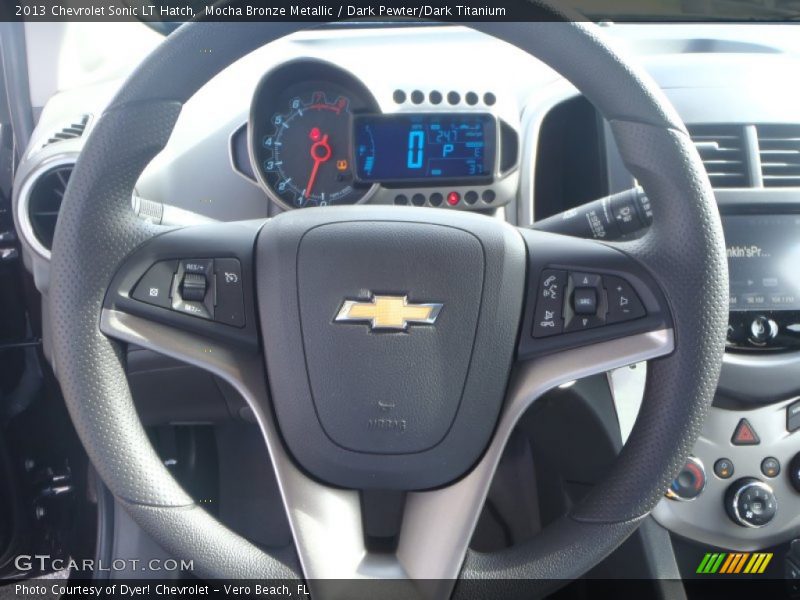 Mocha Bronze Metallic / Dark Pewter/Dark Titanium 2013 Chevrolet Sonic LT Hatch