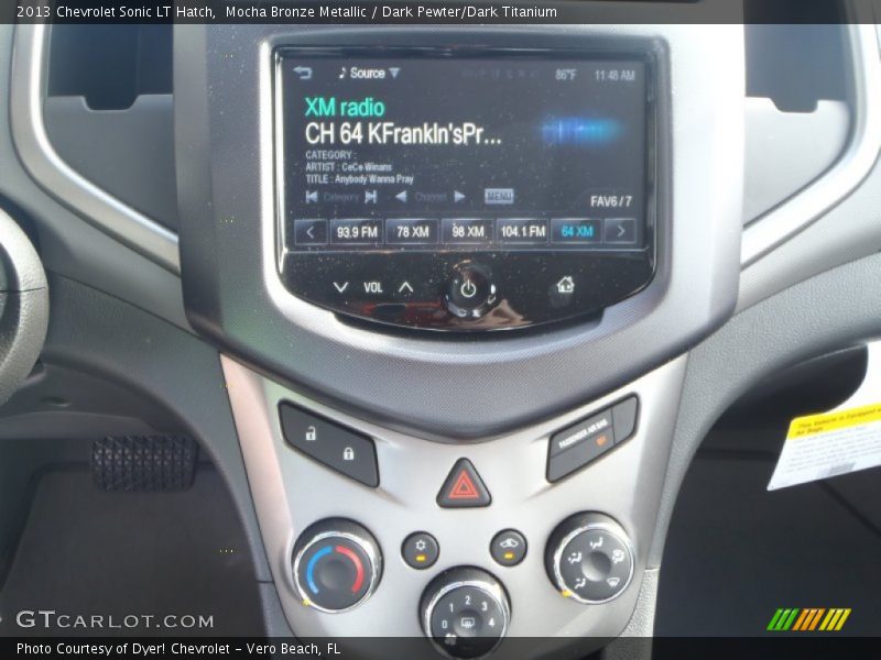 Mocha Bronze Metallic / Dark Pewter/Dark Titanium 2013 Chevrolet Sonic LT Hatch