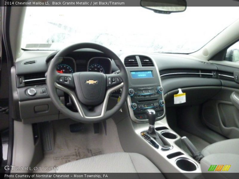 Black Granite Metallic / Jet Black/Titanium 2014 Chevrolet Malibu LS