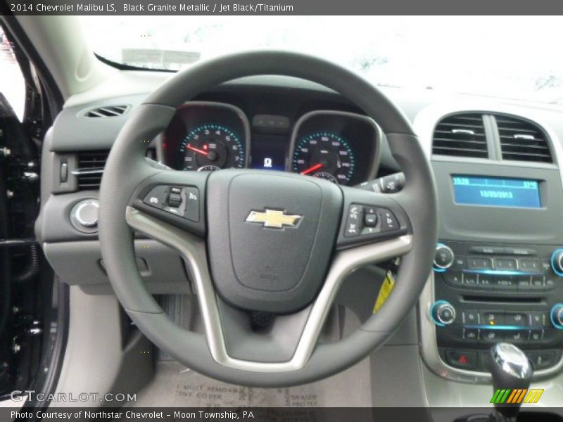 Black Granite Metallic / Jet Black/Titanium 2014 Chevrolet Malibu LS