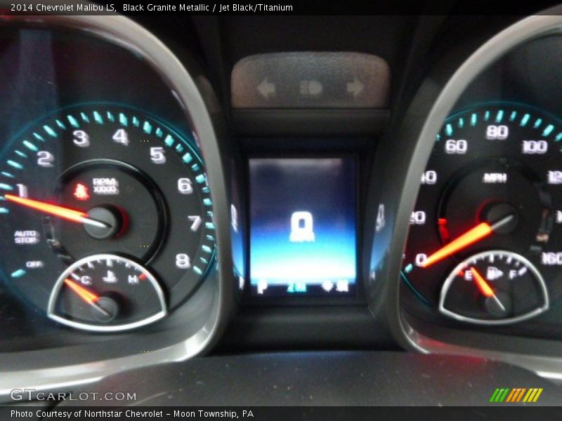 Black Granite Metallic / Jet Black/Titanium 2014 Chevrolet Malibu LS