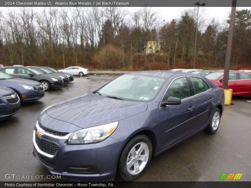 Atlantis Blue Metallic / Jet Black/Titanium 2014 Chevrolet Malibu LS