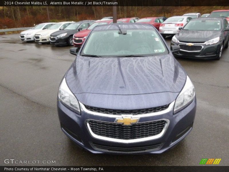 Atlantis Blue Metallic / Jet Black/Titanium 2014 Chevrolet Malibu LS