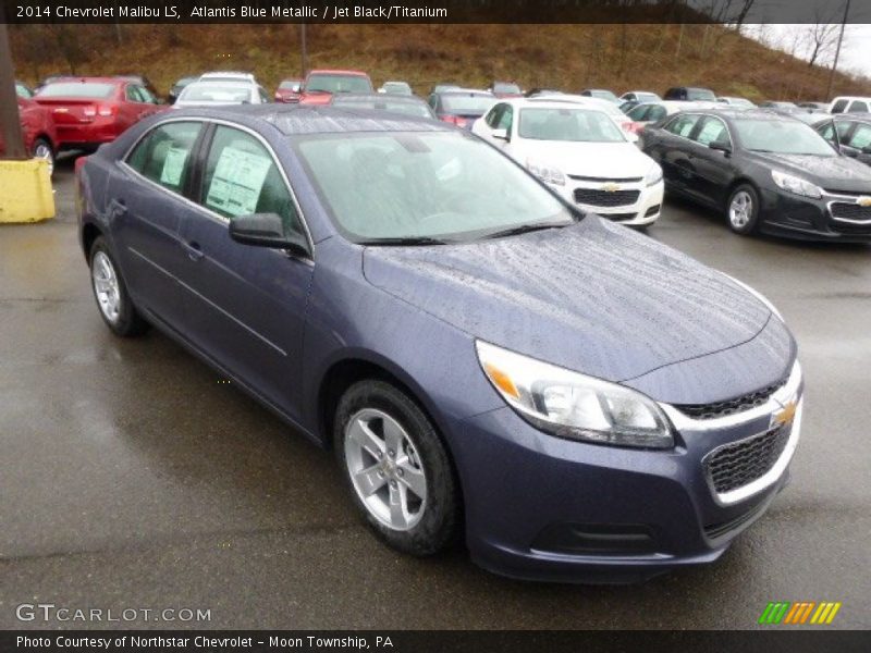 Atlantis Blue Metallic / Jet Black/Titanium 2014 Chevrolet Malibu LS