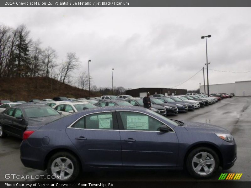 Atlantis Blue Metallic / Jet Black/Titanium 2014 Chevrolet Malibu LS