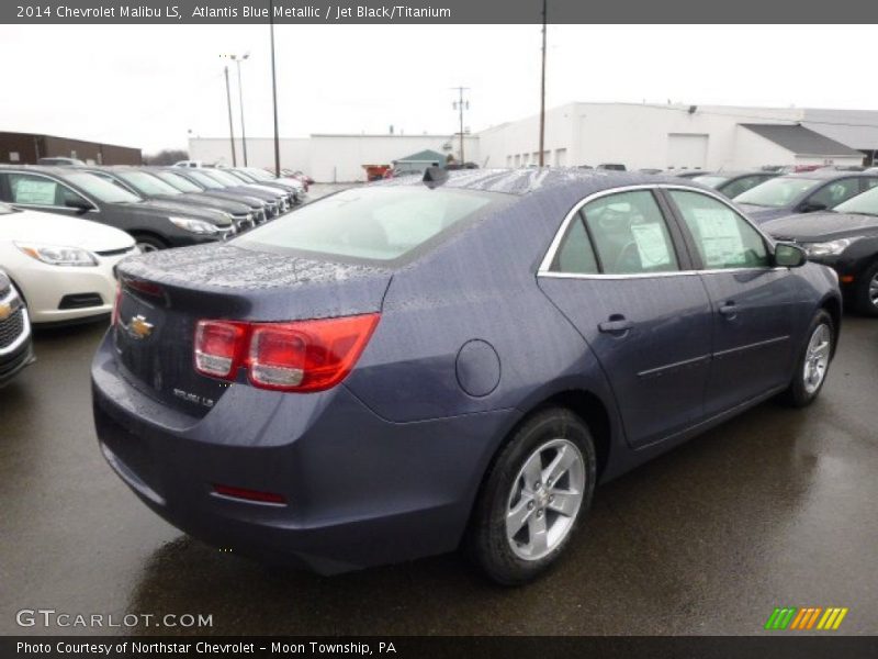 Atlantis Blue Metallic / Jet Black/Titanium 2014 Chevrolet Malibu LS