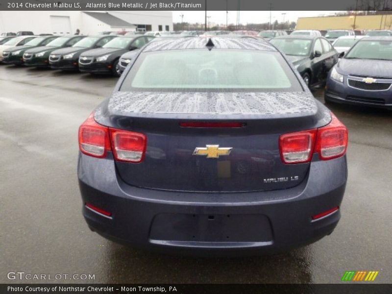 Atlantis Blue Metallic / Jet Black/Titanium 2014 Chevrolet Malibu LS