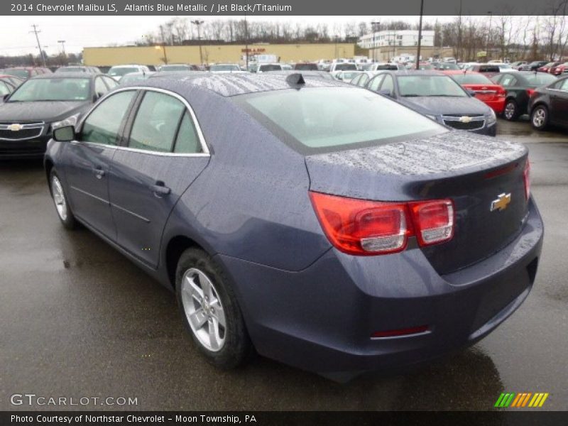 Atlantis Blue Metallic / Jet Black/Titanium 2014 Chevrolet Malibu LS