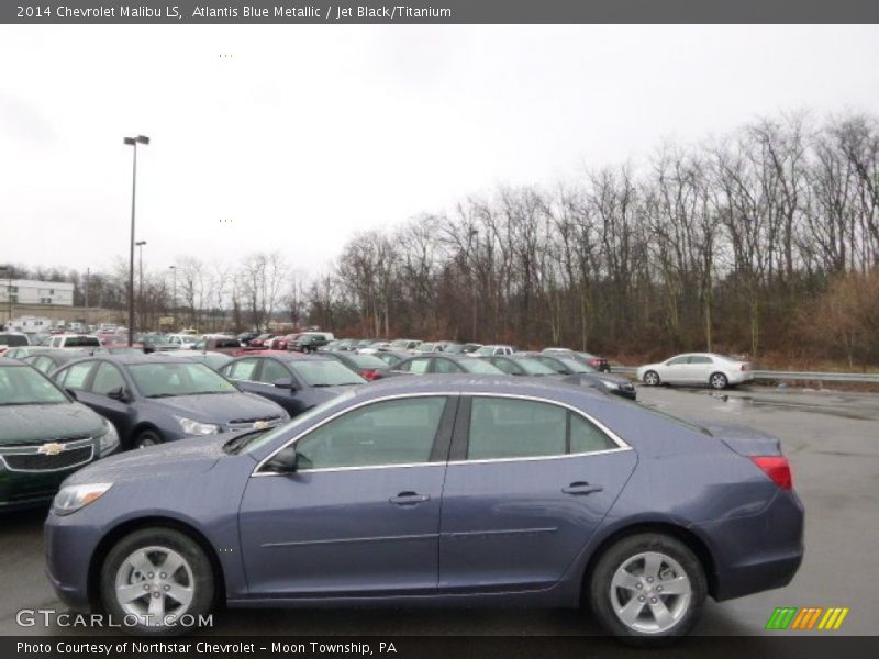 Atlantis Blue Metallic / Jet Black/Titanium 2014 Chevrolet Malibu LS
