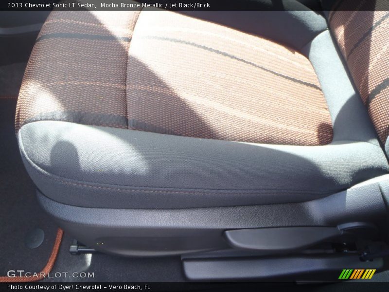 Mocha Bronze Metallic / Jet Black/Brick 2013 Chevrolet Sonic LT Sedan