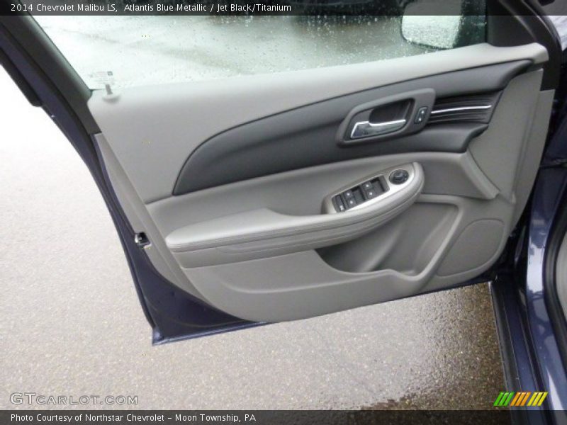 Atlantis Blue Metallic / Jet Black/Titanium 2014 Chevrolet Malibu LS