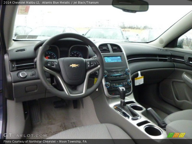Atlantis Blue Metallic / Jet Black/Titanium 2014 Chevrolet Malibu LS
