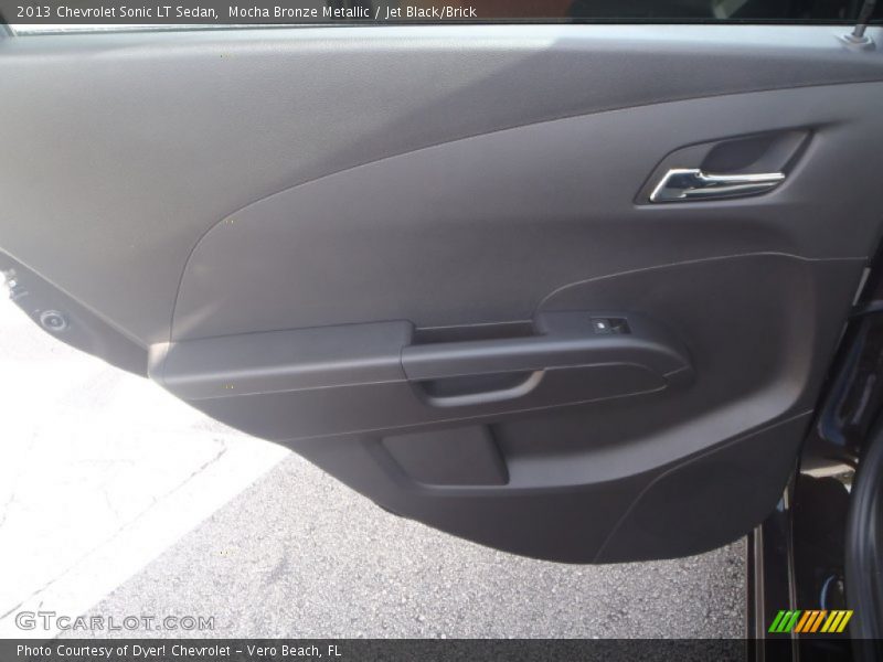 Mocha Bronze Metallic / Jet Black/Brick 2013 Chevrolet Sonic LT Sedan