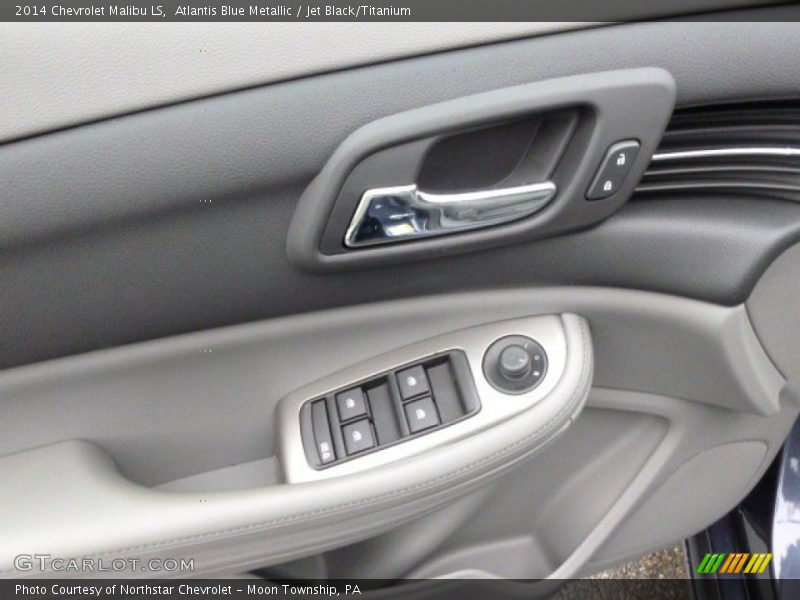 Atlantis Blue Metallic / Jet Black/Titanium 2014 Chevrolet Malibu LS
