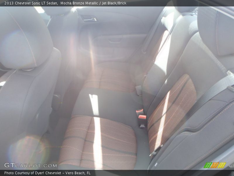 Mocha Bronze Metallic / Jet Black/Brick 2013 Chevrolet Sonic LT Sedan