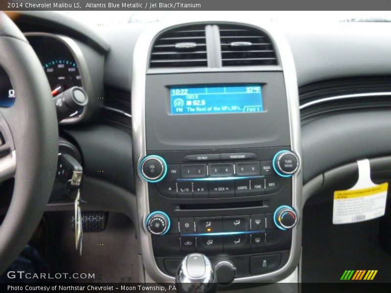 Atlantis Blue Metallic / Jet Black/Titanium 2014 Chevrolet Malibu LS