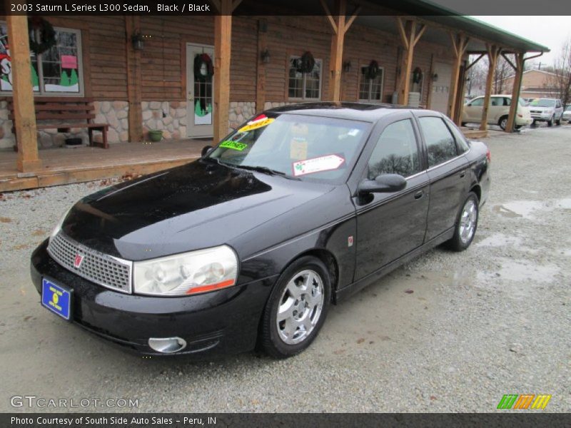 Black / Black 2003 Saturn L Series L300 Sedan