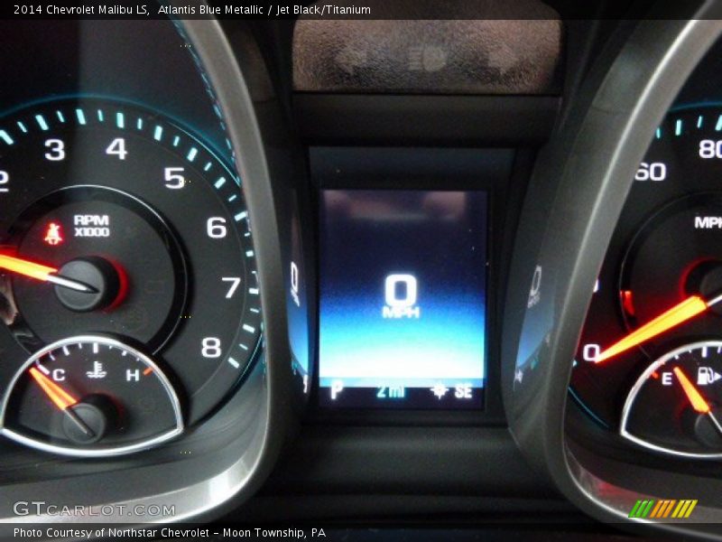 Atlantis Blue Metallic / Jet Black/Titanium 2014 Chevrolet Malibu LS