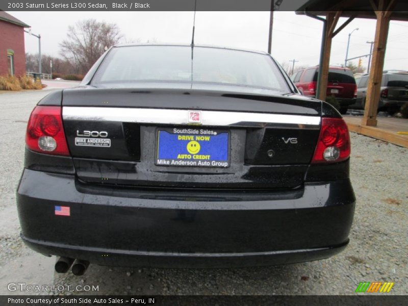 Black / Black 2003 Saturn L Series L300 Sedan