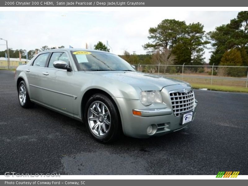 Satin Jade Pearlcoat / Deep Jade/Light Graystone 2006 Chrysler 300 C HEMI