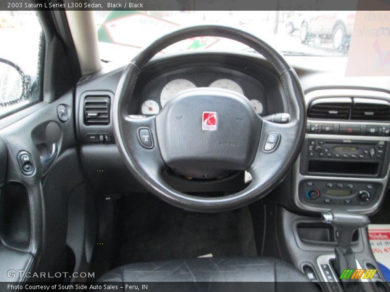 Black / Black 2003 Saturn L Series L300 Sedan