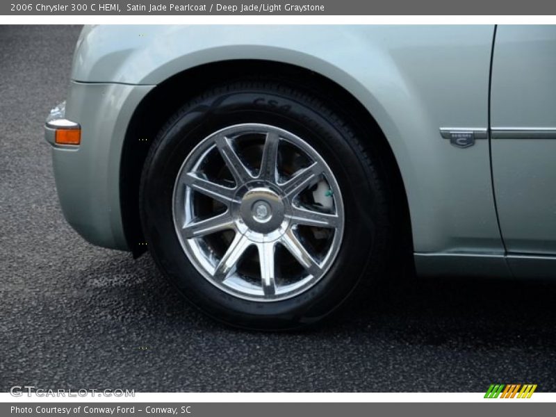 Satin Jade Pearlcoat / Deep Jade/Light Graystone 2006 Chrysler 300 C HEMI