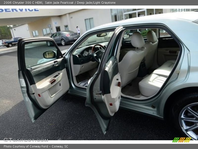 Satin Jade Pearlcoat / Deep Jade/Light Graystone 2006 Chrysler 300 C HEMI