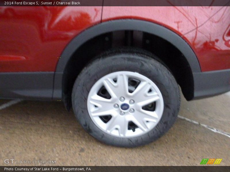 Sunset / Charcoal Black 2014 Ford Escape S